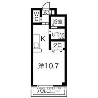 リバーサイド神ノ木【105号室】の間取り