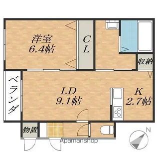 PEARL【1階】の間取り