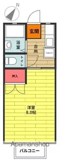 カナール三ケ下【102号室】の間取り