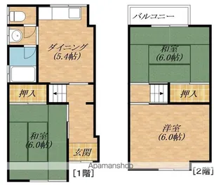 滋賀県湖南市吉永【一戸建】の間取り