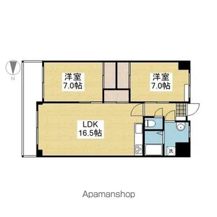 衣山大東ビル【1004.号室】の間取り