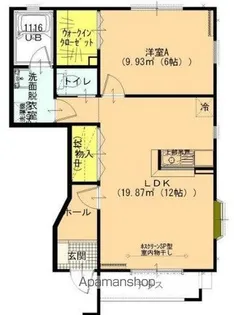 ジョイタウンA【101号室】の間取り