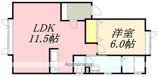 アッパーコースト追分【105号室】の間取り