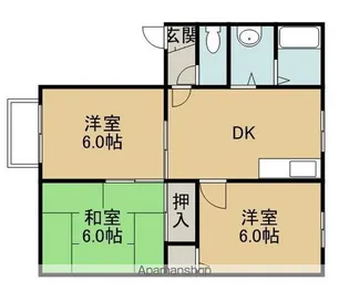 ロイヤルハイツ穐山【2階】の間取り