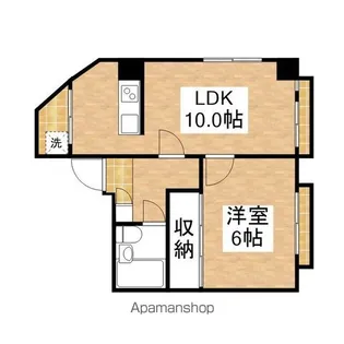 林マンション【501号室】の間取り