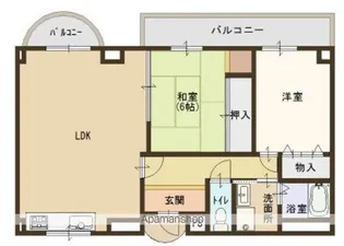 カルム泉大津【2階】の間取り