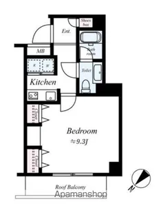 9TAGE【6階】の間取り