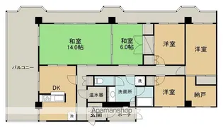 ファーストタウン中央【5階】の間取り