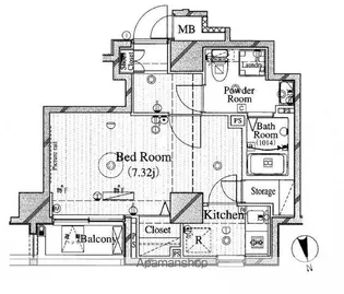 LE−LION牛込柳町【7階】の間取り