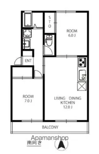 アネックス南柏【1階】の間取り