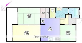 アメニティコウヤマ第3ガーデン【3階】の間取り