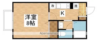 はっぴい東明B棟【2階】の間取り