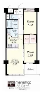 APエルテージ地行【5階】の間取り