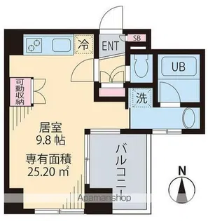 ビイルーム高円寺【304号室】の間取り