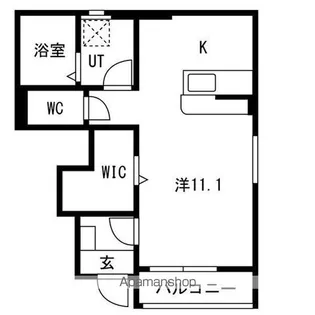 T・MハウスⅢ【105号室】の間取り