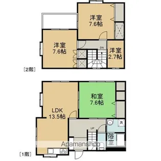 ハピネスハイム【107号室】の間取り