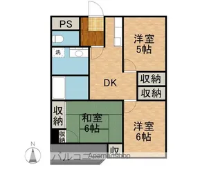 プライムハイツR・K【5階】の間取り