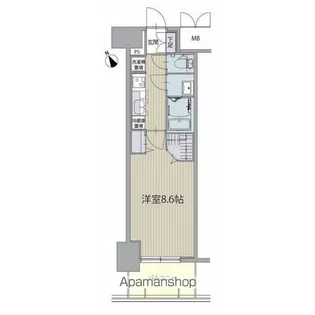 パルティール名西【603号室】の間取り