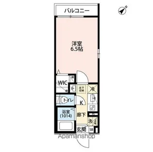 エクセラン北小金【1階】の間取り