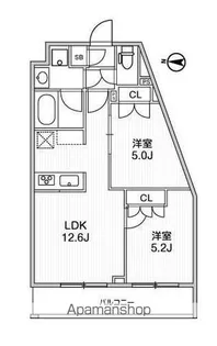 LIME RESIDENCE SHINAGAWA EAST【3階】の間取り