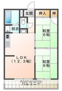 VIEUX CHATEAU【306号室】の間取り