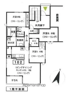 クラインヴァルト駒沢【1階】の間取り