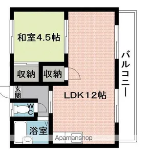 フラワーハイツ【2階】の間取り
