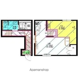城とさくらのエスプレッソ【2階】の間取り