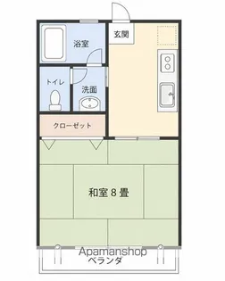 ラフォンテ・チャオ1ST2ND【1-201号室】の間取り
