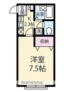 ベールメゾン・ユアサ【102号室】の間取り
