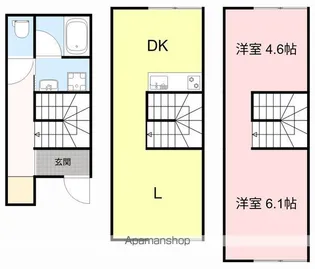 INHERIT木町通【U号室】の間取り