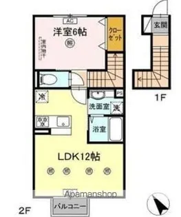 D−ROOM高良【2階】の間取り