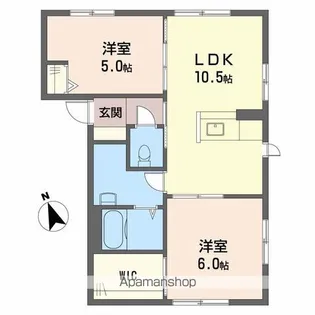 サンマリーナ【1階】の間取り