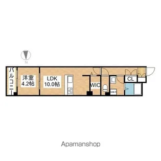 N51 PREMIER 吹上【6階】の間取り