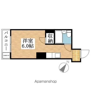 トキワコーポ【3E号室】の間取り