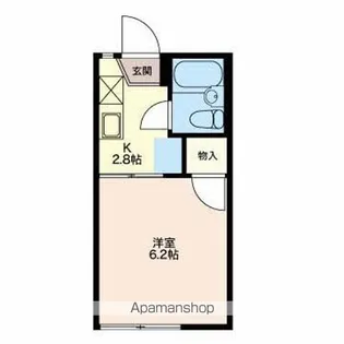 コーポしんゆう【1階】の間取り