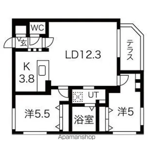 DRUM HORSE 22【1階】の間取り
