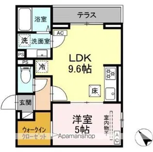 ドムスクレスト清新二丁目【1階】の間取り