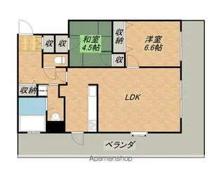 VIVACE大手門【301号室】の間取り