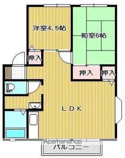 ニューサンビレッジB棟【101号室】の間取り