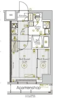 ミライズ新小岩マーロ【8階】の間取り