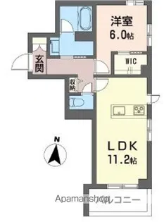 クレストタウン常盤【1階】の間取り