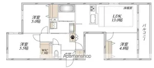 CHOUETTE MAISON【203号室】の間取り