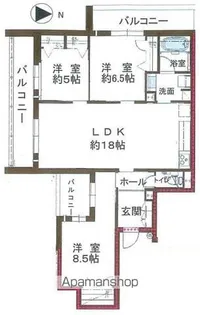 シャーメゾン晴明通【3階】の間取り
