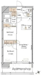 ブランシエスタ浅草蔵前【4階】の間取り