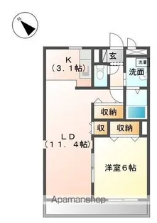 メゾン ラピュタ【2階】の間取り