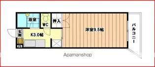 ロッジ松香台【4階】の間取り