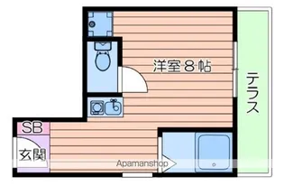 アルディア関大前【102号室】の間取り