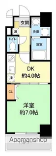 イクスコート大津駅前【15階】の間取り