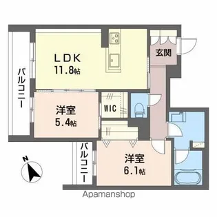 LINDEN PLACE【3階】の間取り